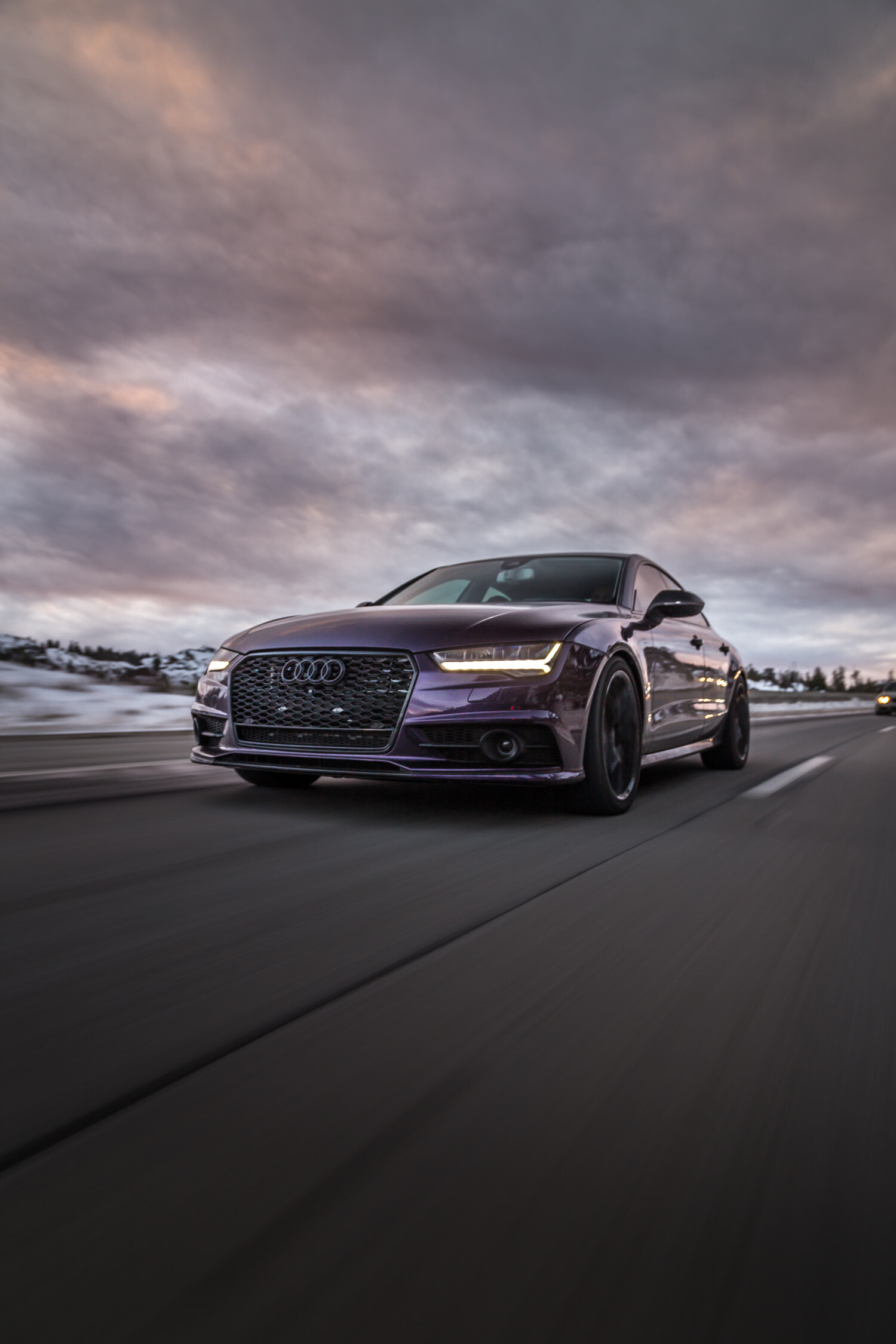 Audi A7 - Purple Color Change